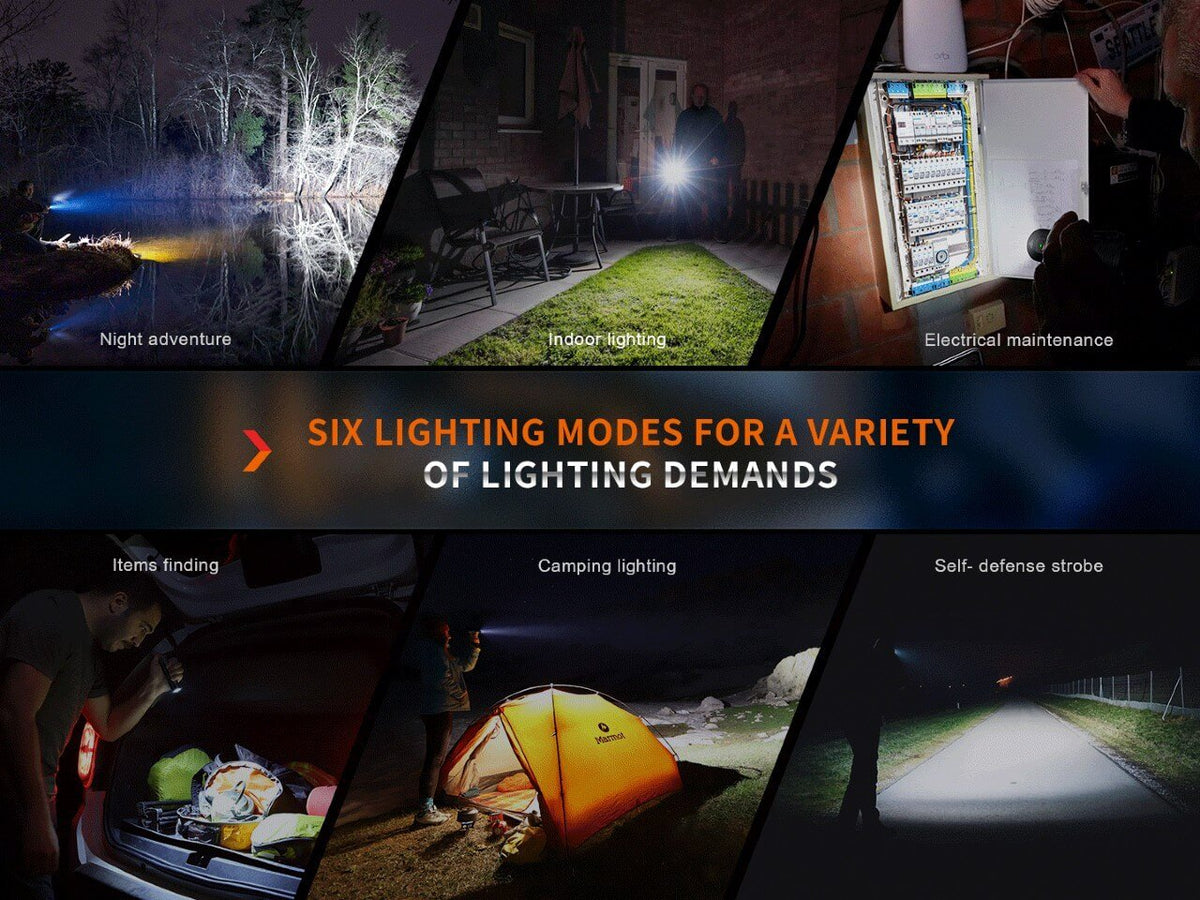 Fenix E35R High-Performance Rechargeable LED Flashlight - Energize Trek