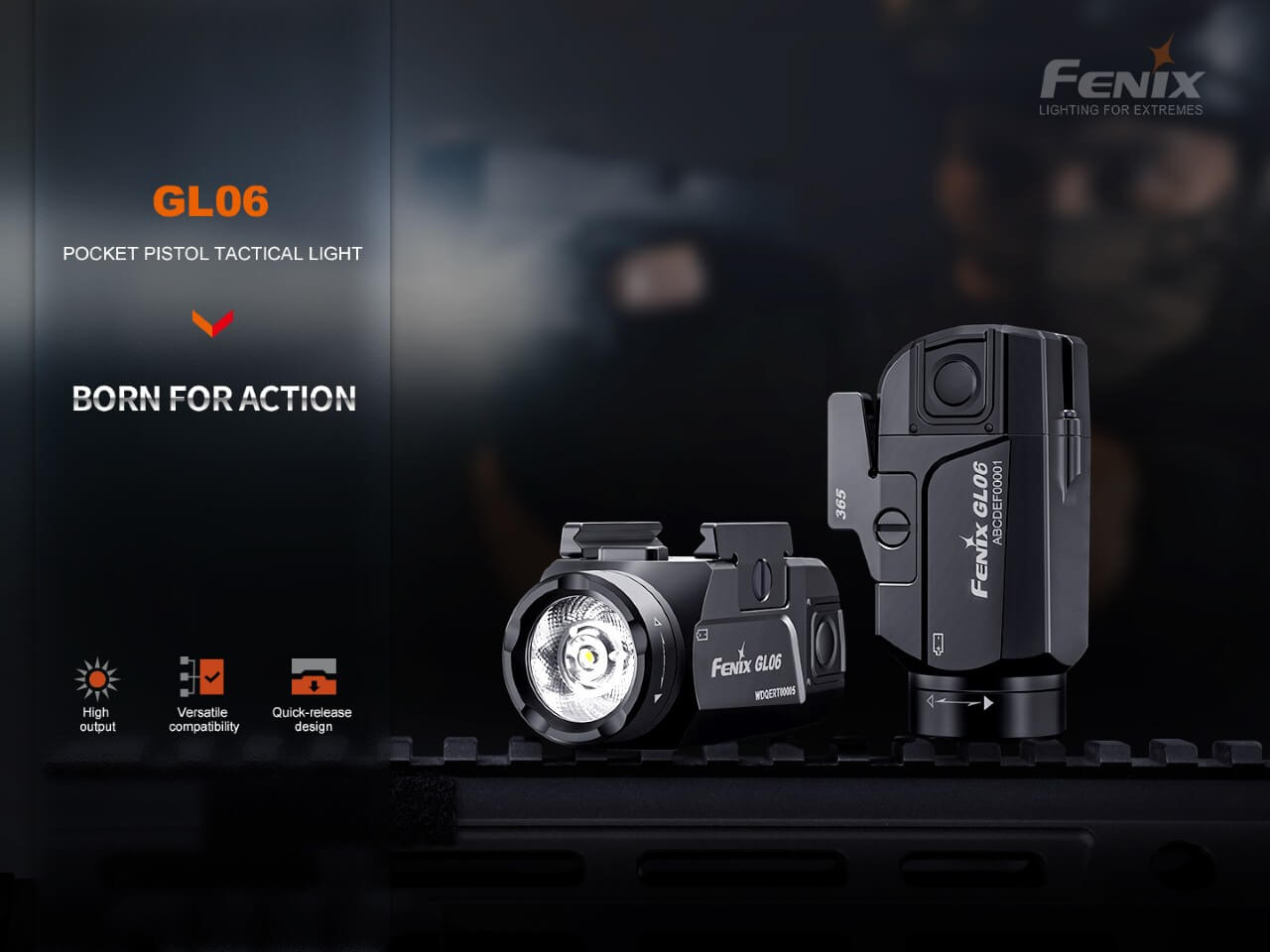Fenix GL06 Pocket Pistol Tactical LED Light - 600 Lumens - Energize Trek