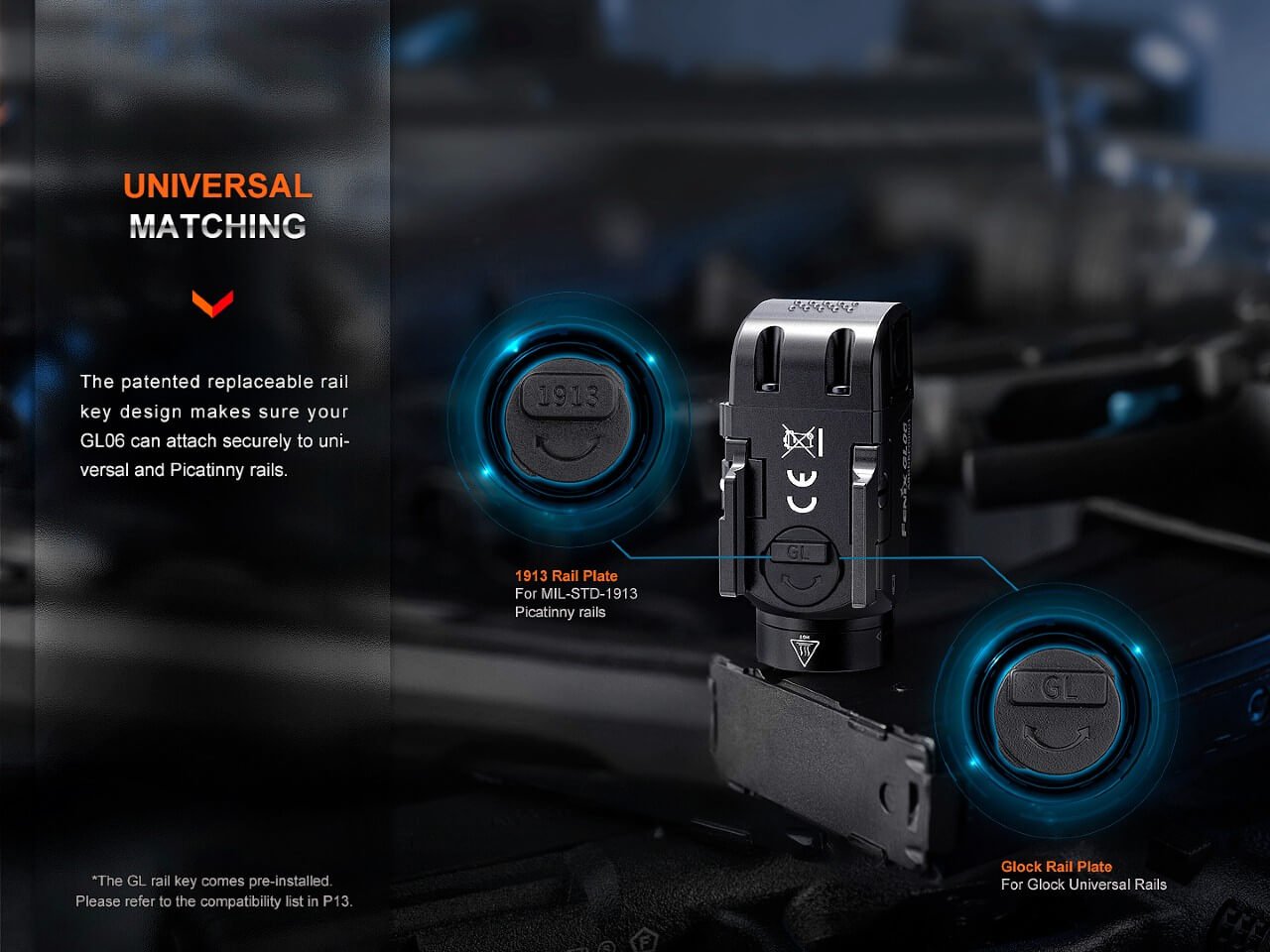 Fenix GL06 Pocket Pistol Tactical LED Light - 600 Lumens - Energize Trek