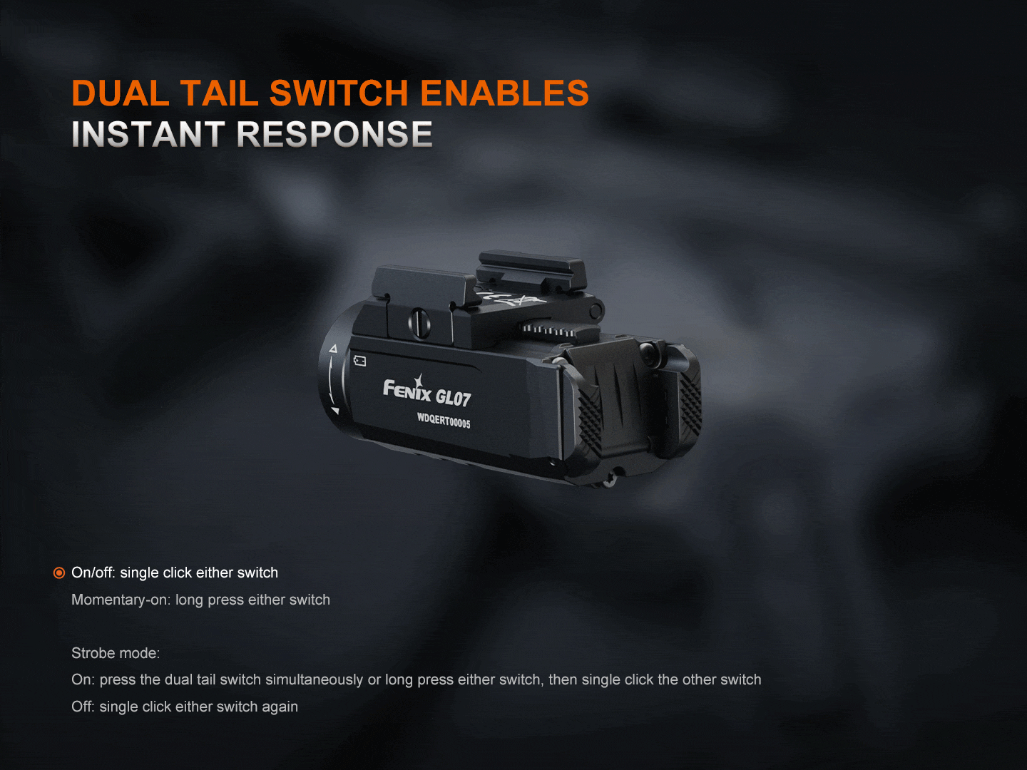 Fenix GL07 Quick Release Weapon Light - Energize Trek