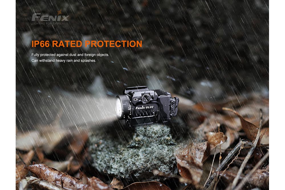 Fenix GL22 Tactical LED Light with Red Laser - Energize Trek