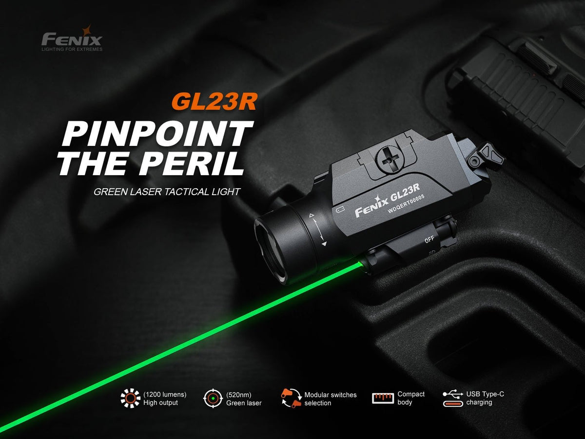 Fenix GL23R Green Laser Tactical Light - Energize Trek
