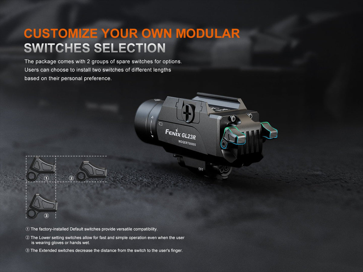 Fenix GL23R Green Laser Tactical Light - Energize Trek