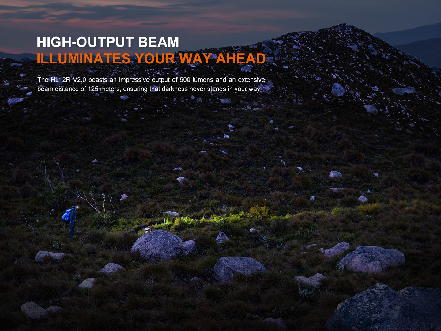 Fenix HL12R V2 Ultralight Outdoor Rechargeable Headlamp - Energize Trek