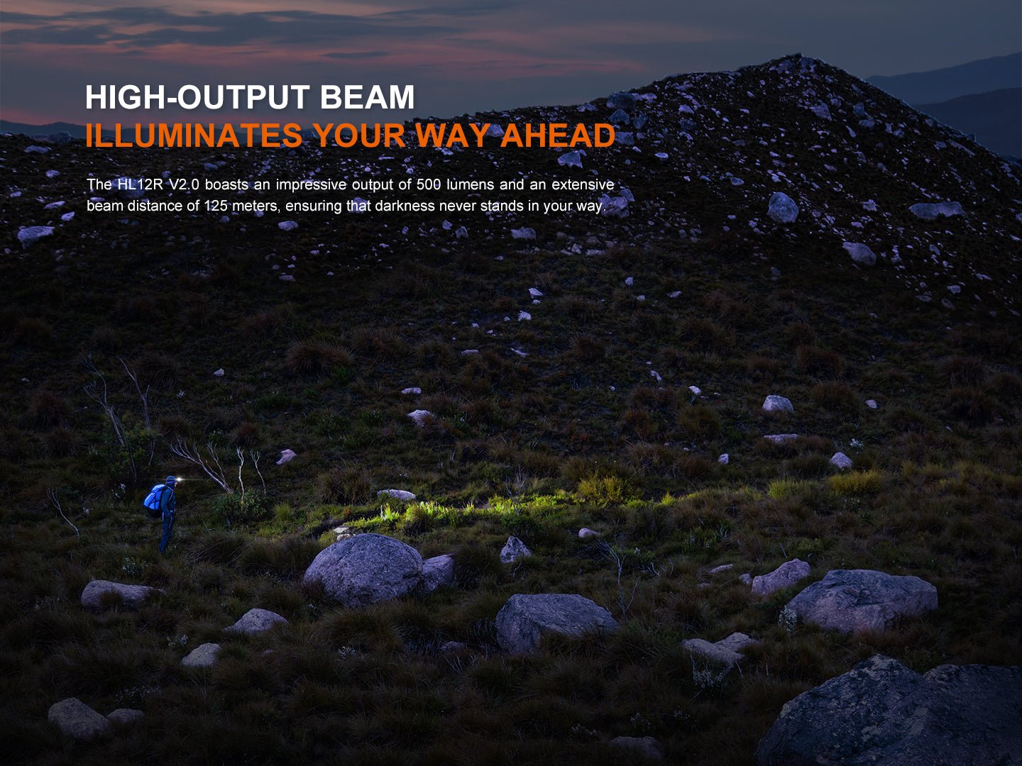 Fenix HL12R V2 Ultralight Outdoor Rechargeable Headlamp - Energize Trek