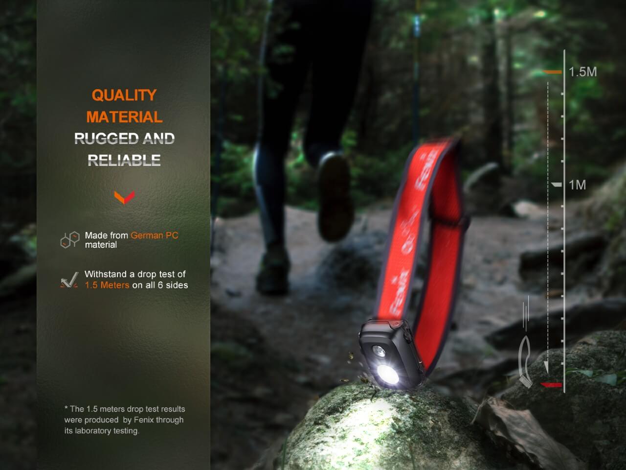 Fenix HL16 Lightweight Outdoor Hiking LED Headlamp - Energize Trek