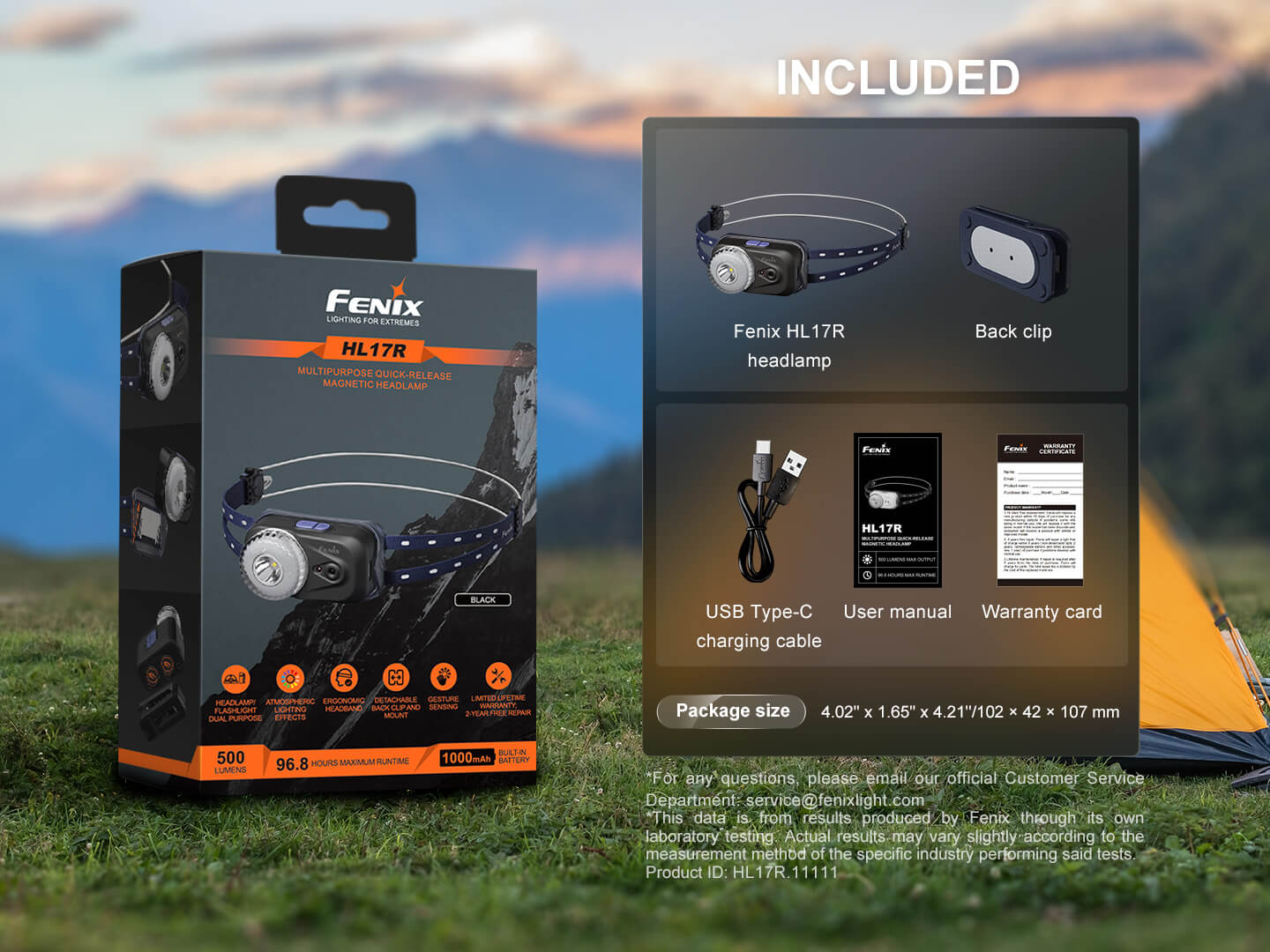 Fenix HL17R Multicolor 2-in-1 Headlamp - Energize Trek