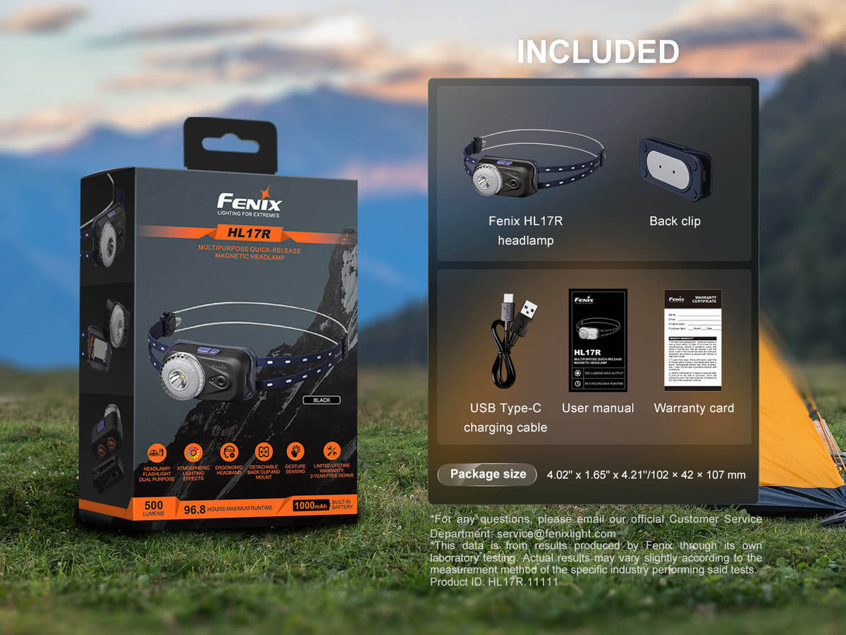 Fenix HL17R Multicolor 2-in-1 Headlamp - Energize Trek