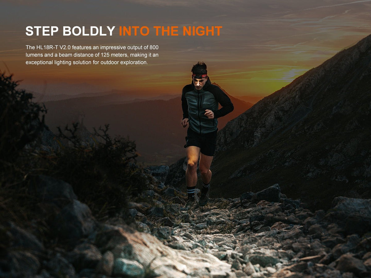Fenix HL18R-T V2 Lightweight Trail Running Headlamp - Energize Trek