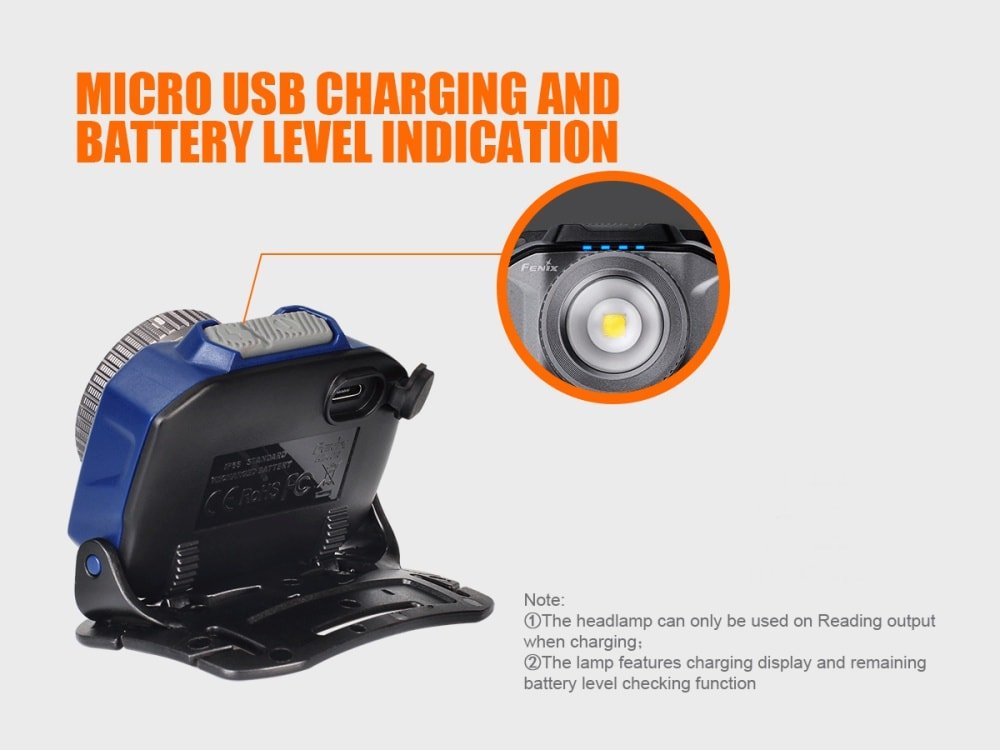 Fenix HL40R Focusable USB Rechargeable LED Headlamp - Energize Trek