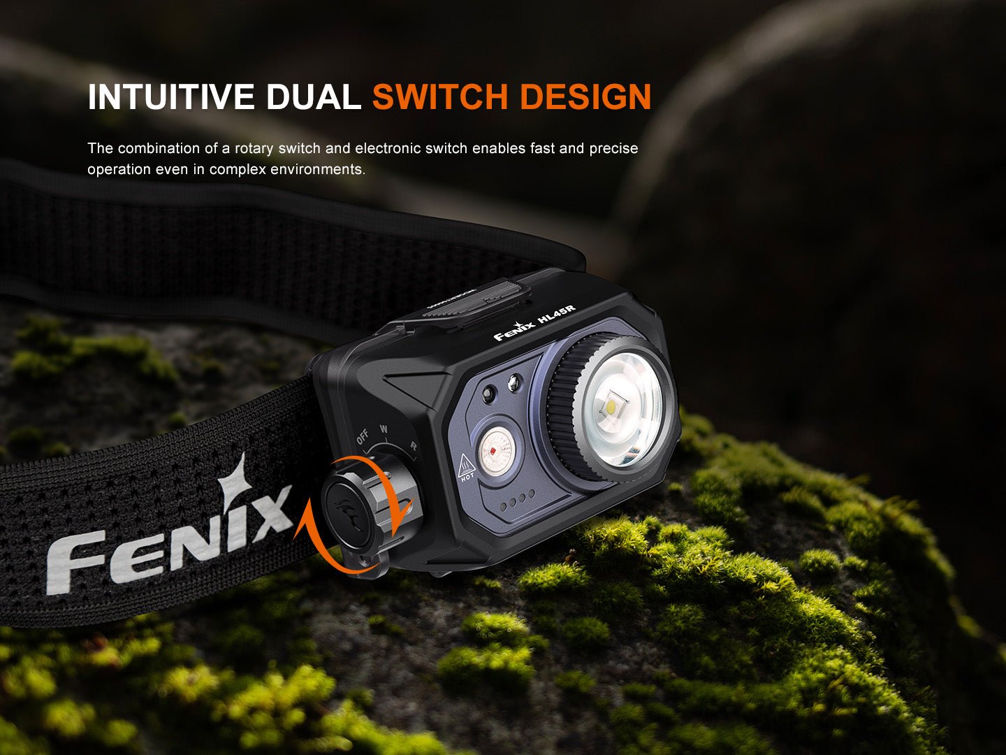 Fenix HL45R Rechargeable Focusing Gesture-Sensing Headlamp - Energize Trek