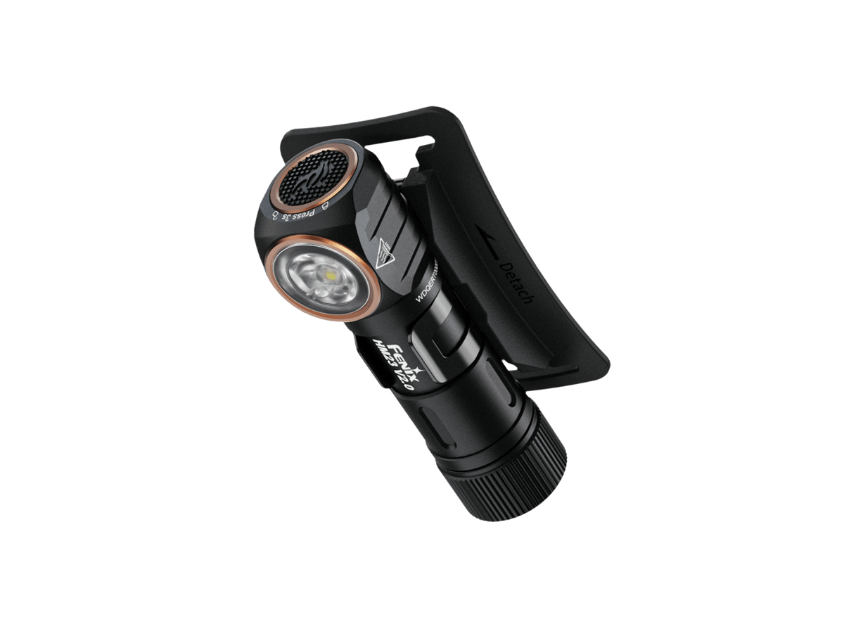 Fenix HM23 V2.0 Lightweight Detachable AA Headlamp - Energize Trek