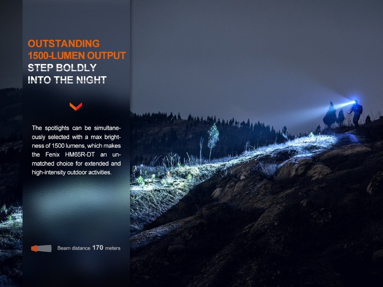 Fenix HM65R-DT Trail Running LED Headlamp - Energize Trek