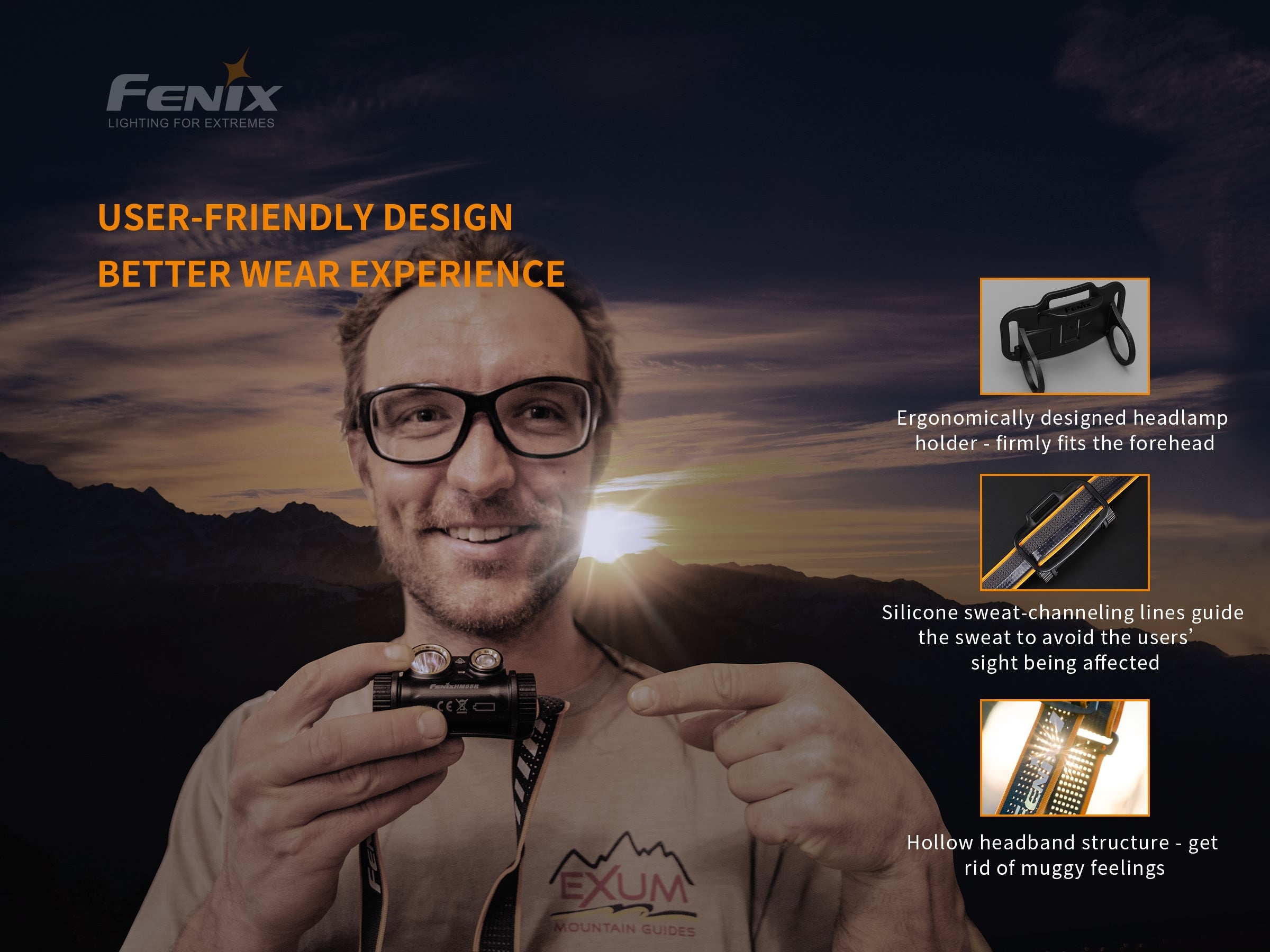 Fenix HM65R Rechargeable LED Headlamp - 1400 Lumens - Energize Trek