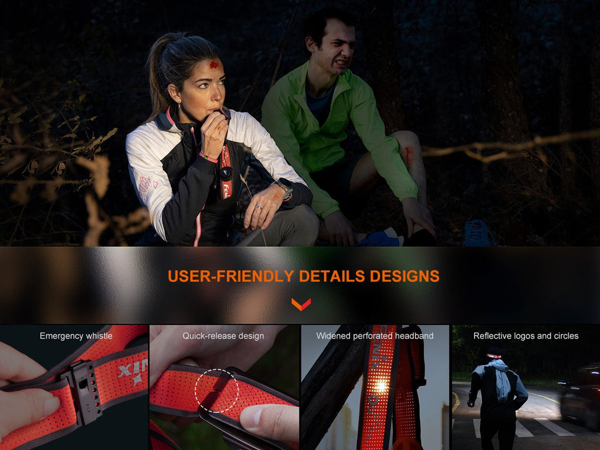 Fenix HM65R-T V2 Rechargeable Lightweight Trail Running Headlamp - Energize Trek