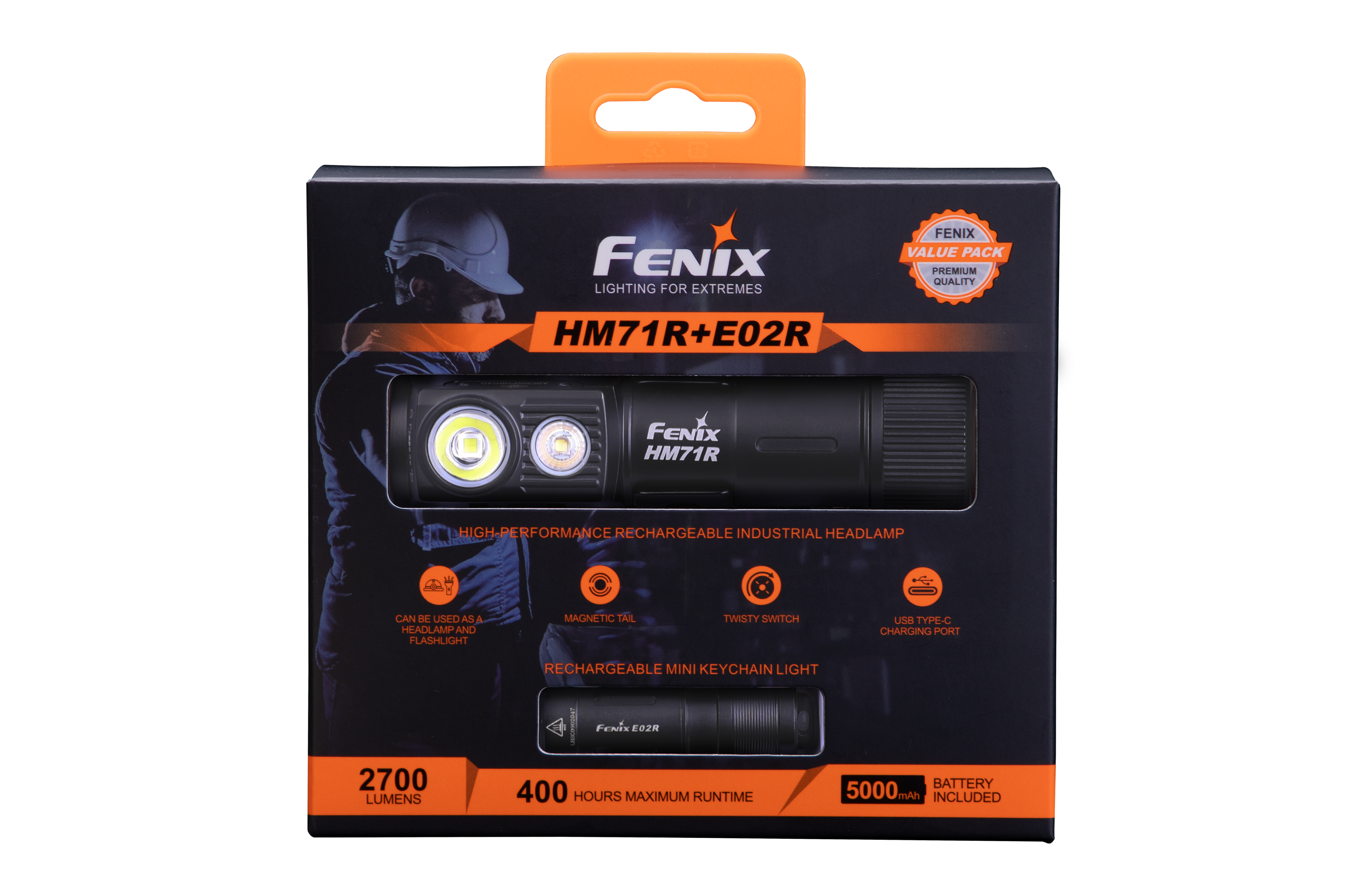 Fenix HM71R Rechargeable Industrial LED Headlamp - Energize Trek