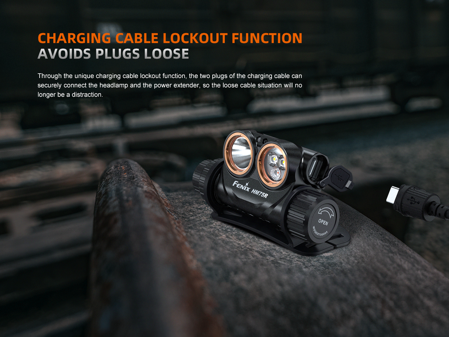Fenix HM75R Rechargeable Industrial Headlamp - 1600 Lumens - Energize Trek