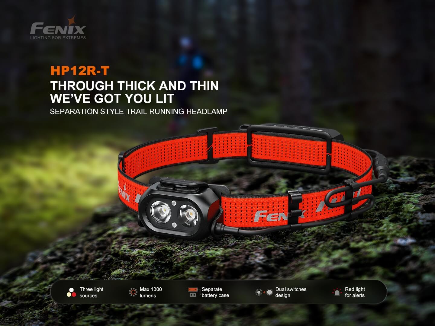 Fenix HP12R-T Balanced Trail Headlamp - Energize Trek