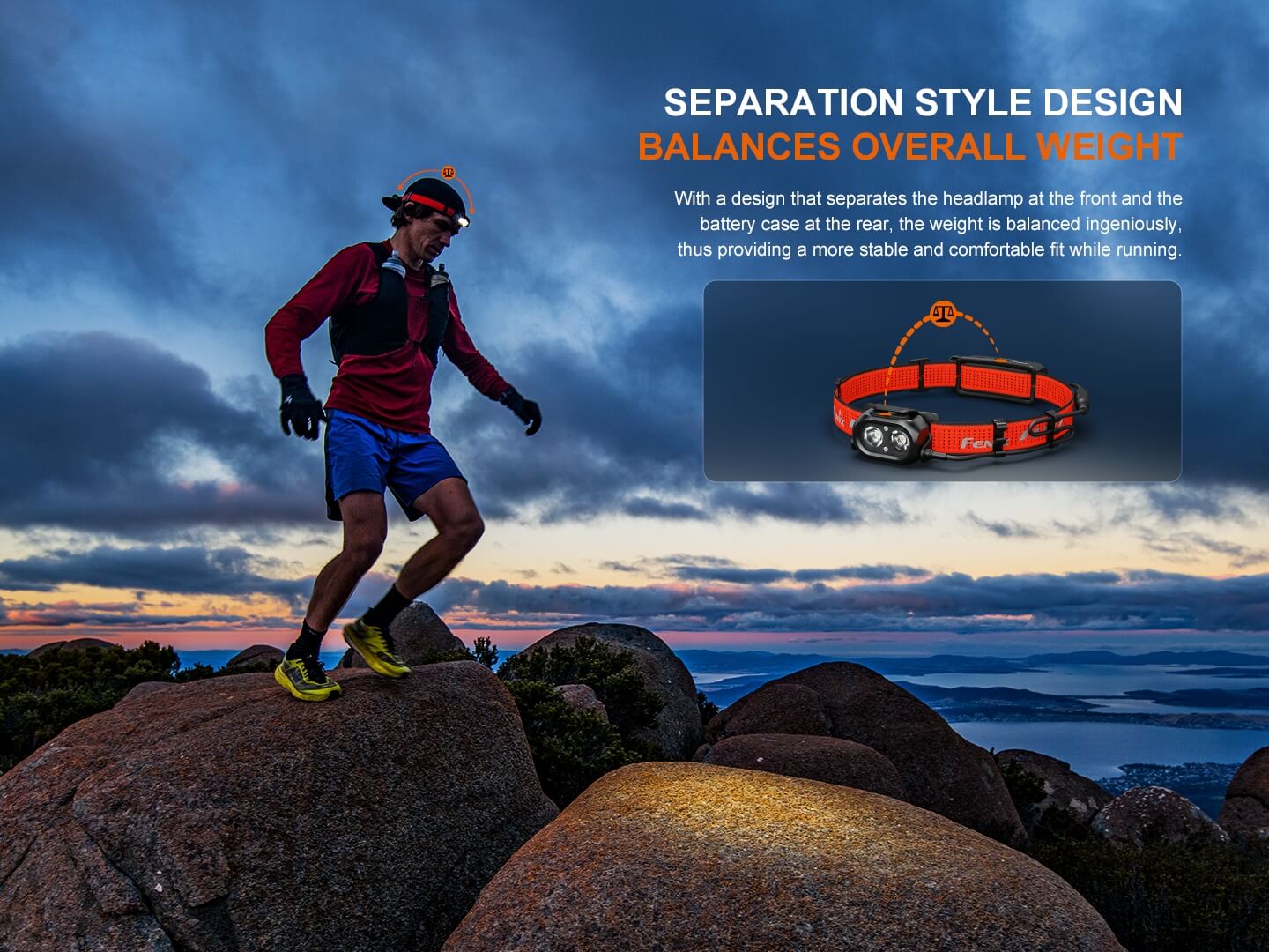 Fenix HP12R-T Balanced Trail Headlamp - Energize Trek