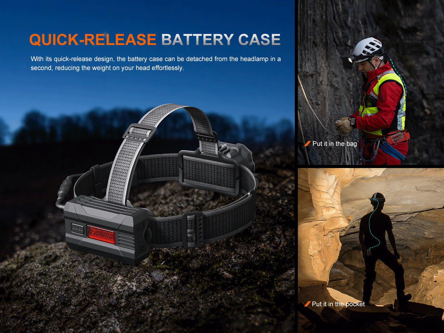 Fenix HP35R Search and Rescue Headlamp - Energize Trek