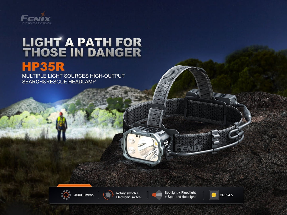 Fenix HP35R Search and Rescue Headlamp - Energize Trek