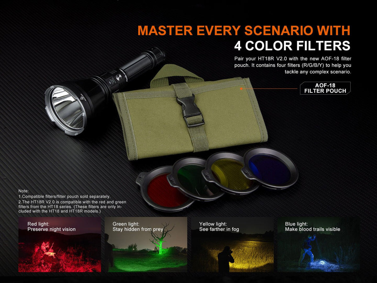 Fenix HT18R V2 Long-Range Hunting Flashlight - Energize Trek