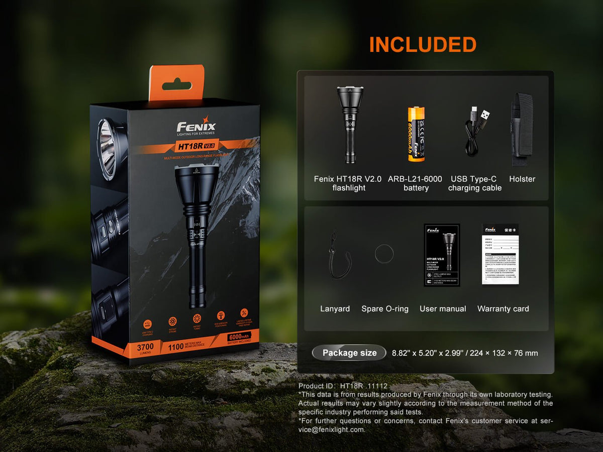 Fenix HT18R V2 Long-Range Hunting Flashlight - Energize Trek