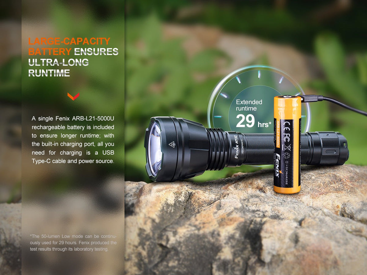 Fenix HT32 Hunting Flashlight with Red & Green Output - Energize Trek