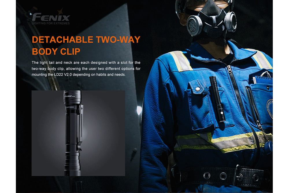 Fenix LD22 V2 Compact LED Flashlight - 800 Lumens - Energize Trek