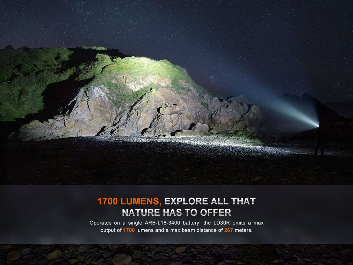 Fenix LD30R High-Performance Lightweight Flashlight - Energize Trek