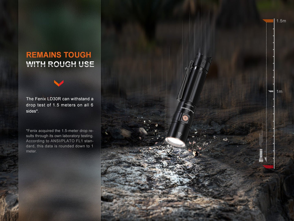 Fenix LD30R High-Performance Lightweight Flashlight - Energize Trek