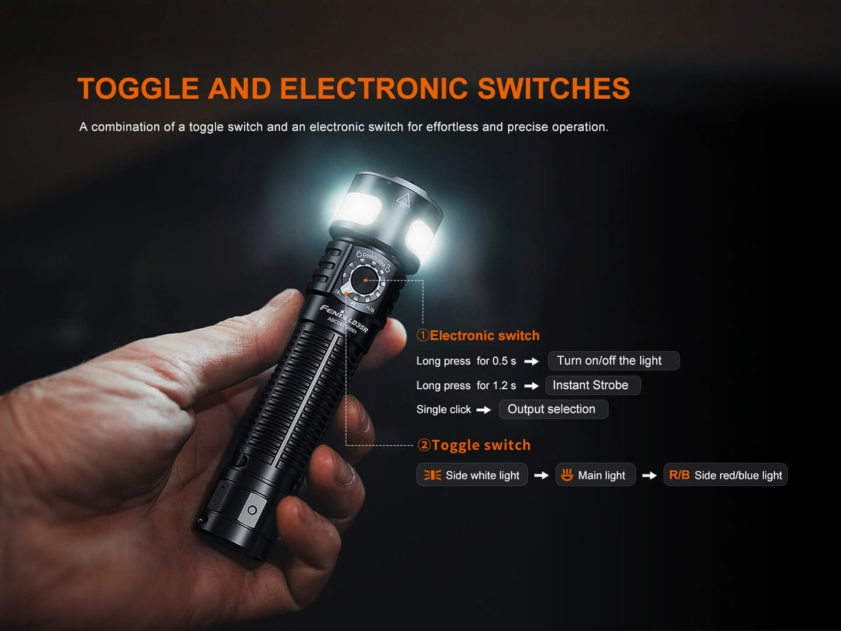 Fenix LD35R High Performance Multimode Flashlight - Energize Trek