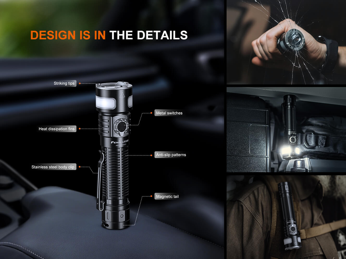 Fenix LD35R High Performance Multimode Flashlight - Energize Trek