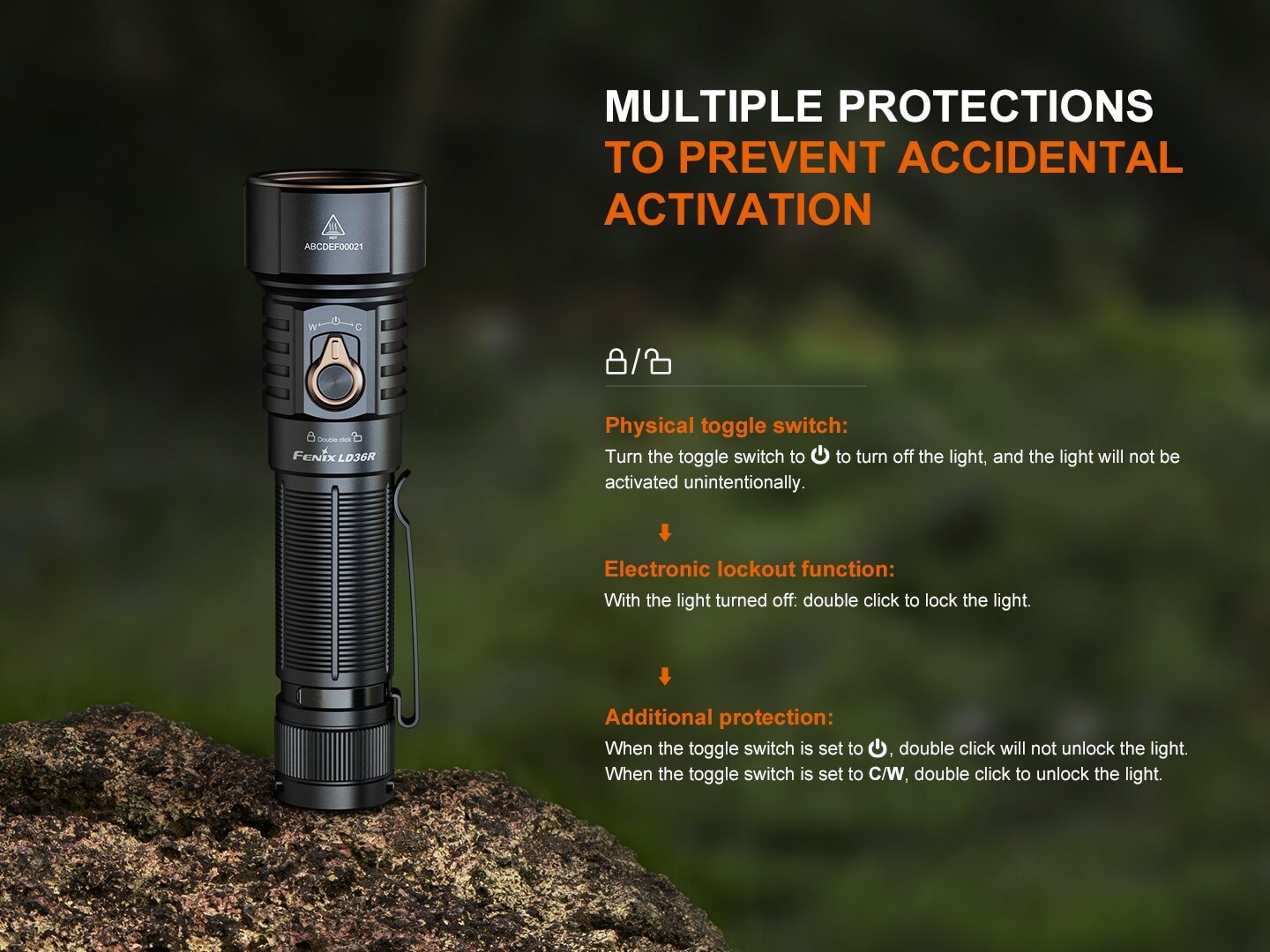 Fenix LD36R Multicolor Flashlight - Energize Trek