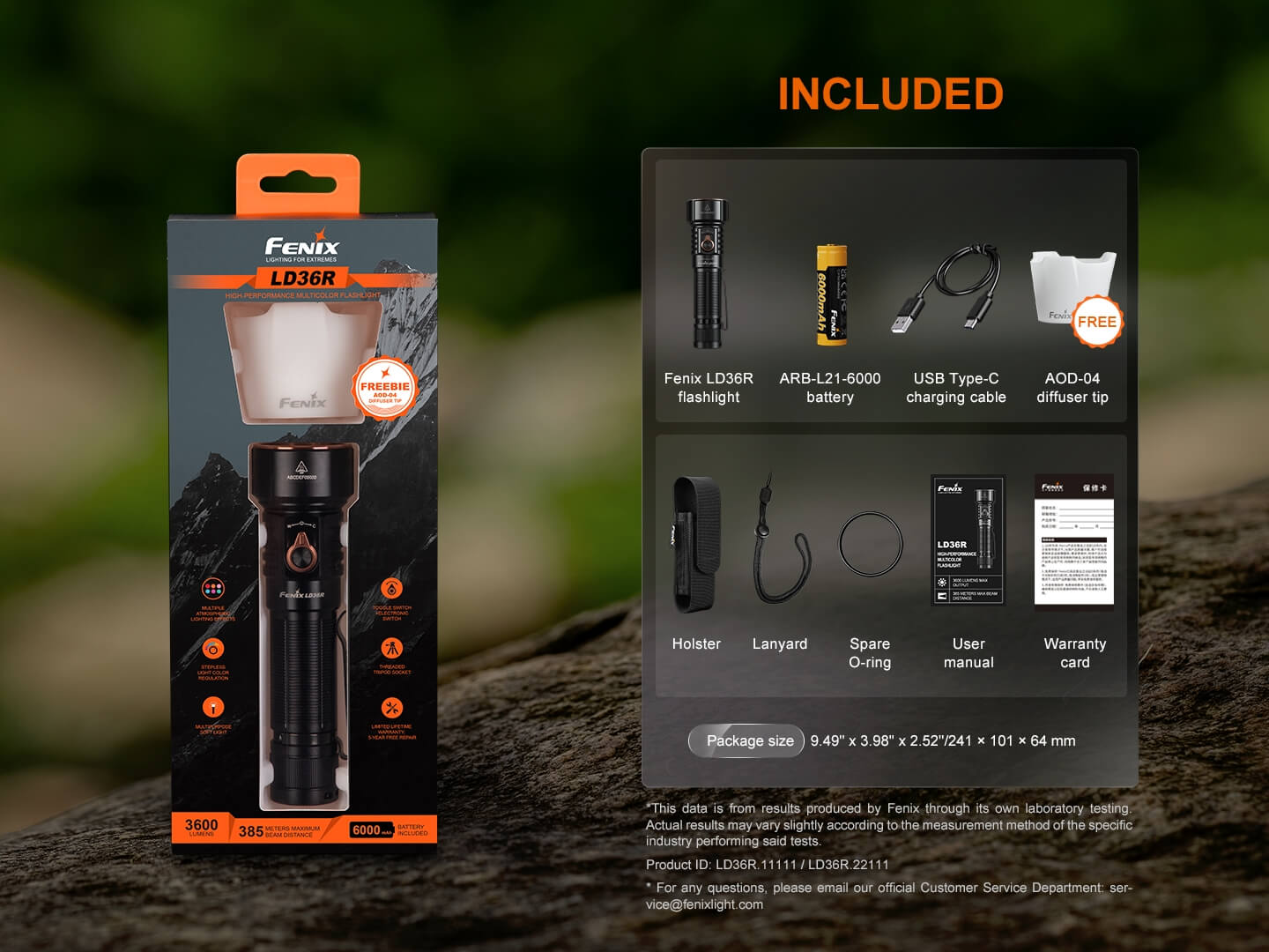 Fenix LD36R Multicolor Flashlight - Energize Trek