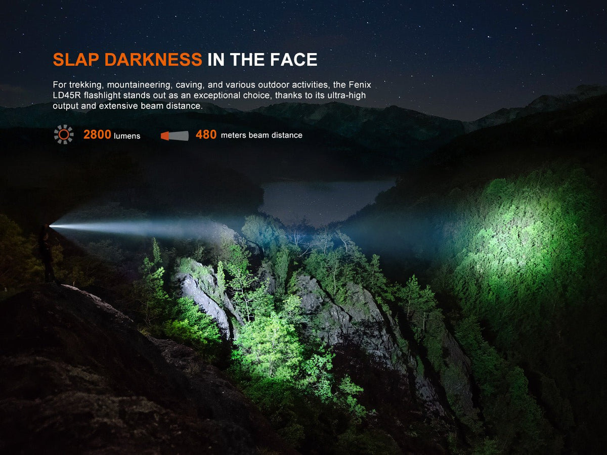 Fenix LD45R Digital Focus Rechargeable LED Flashlight - Energize Trek