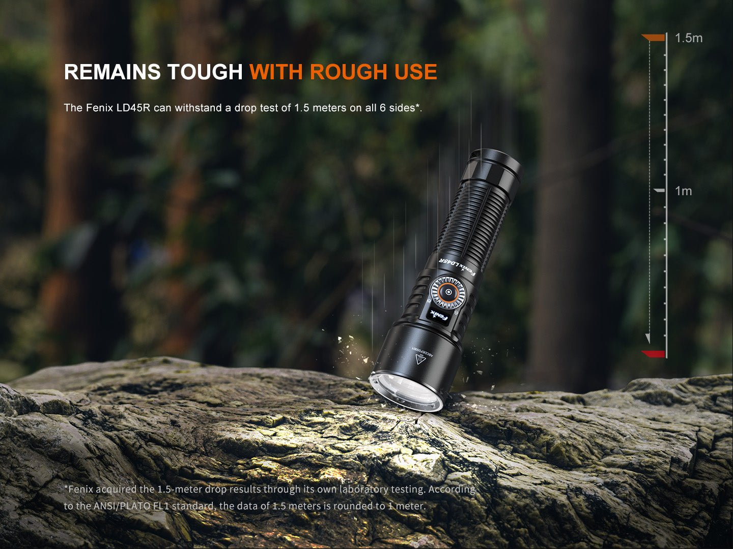Fenix LD45R Digital Focus Rechargeable LED Flashlight - Energize Trek