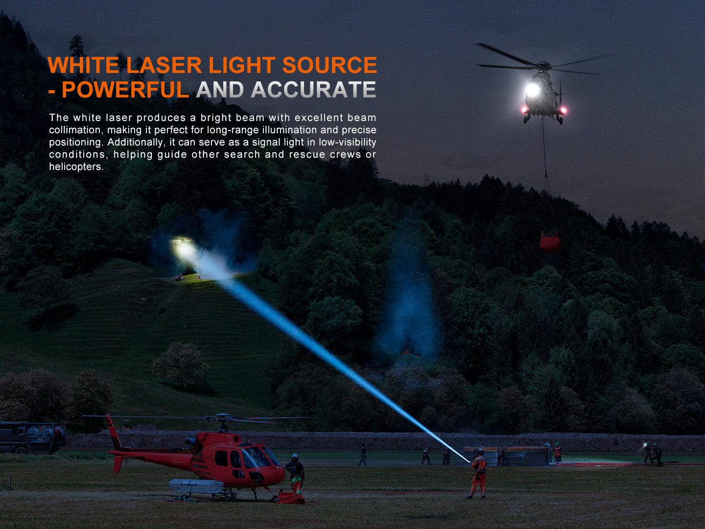 Fenix LR36R White Laser Searching Flashlight - Energize Trek