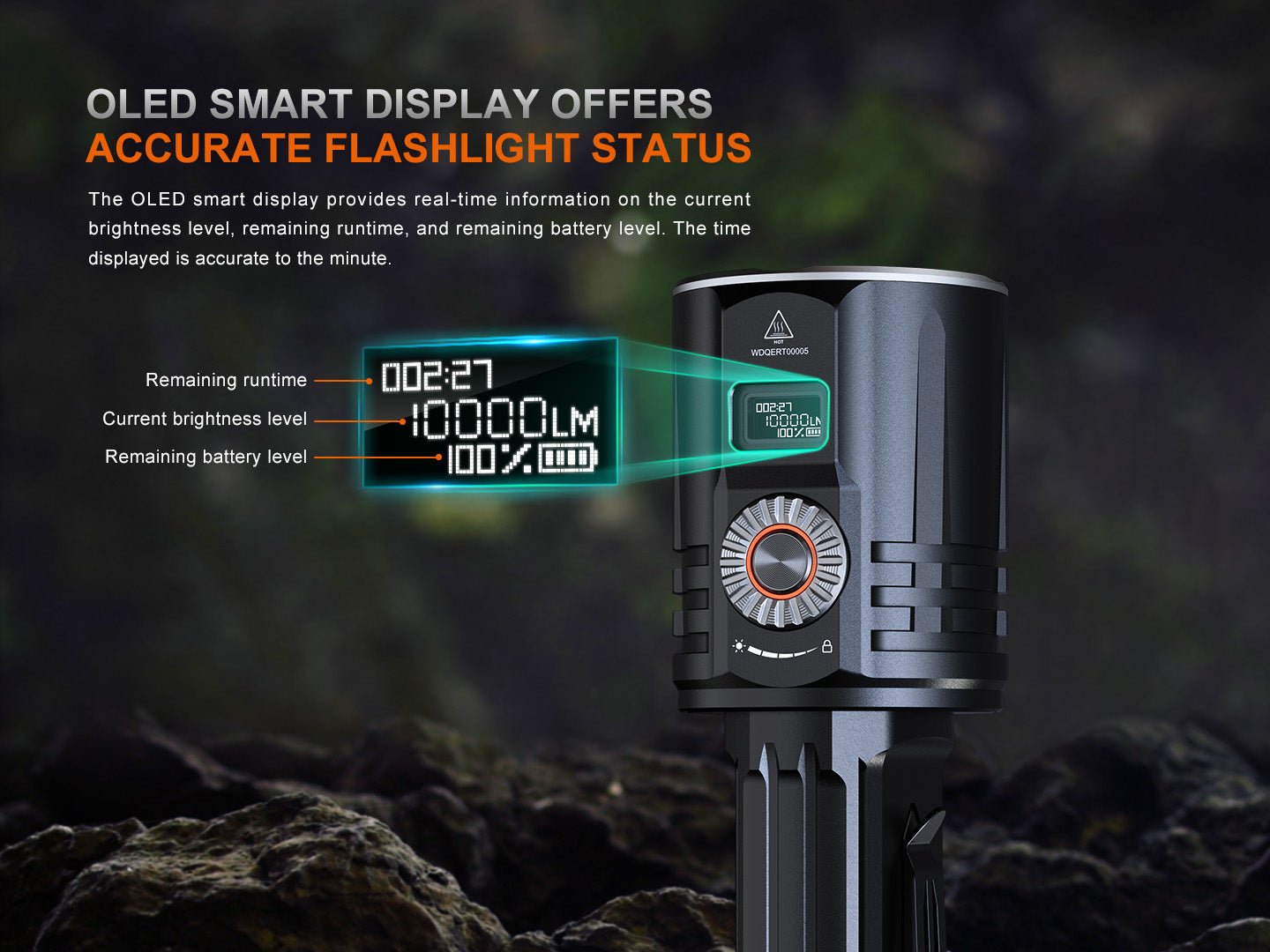 Fenix LR36R White Laser Searching Flashlight - Energize Trek