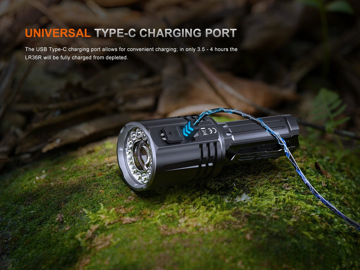 Fenix LR36R White Laser Searching Flashlight - Energize Trek