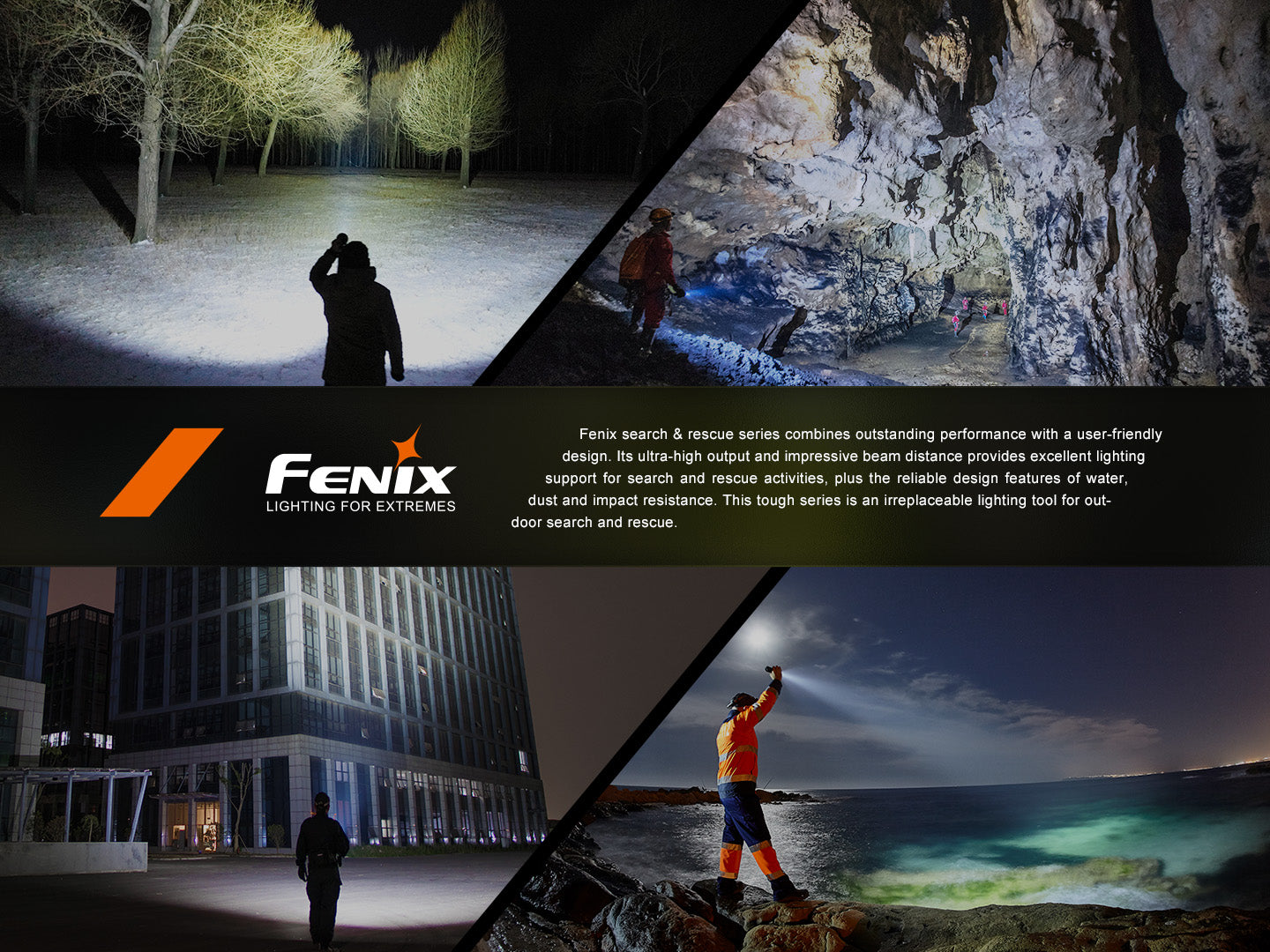 Fenix LR60R Rotary Switch Rechargeable Searchlight - 21000 Lumens - Energize Trek