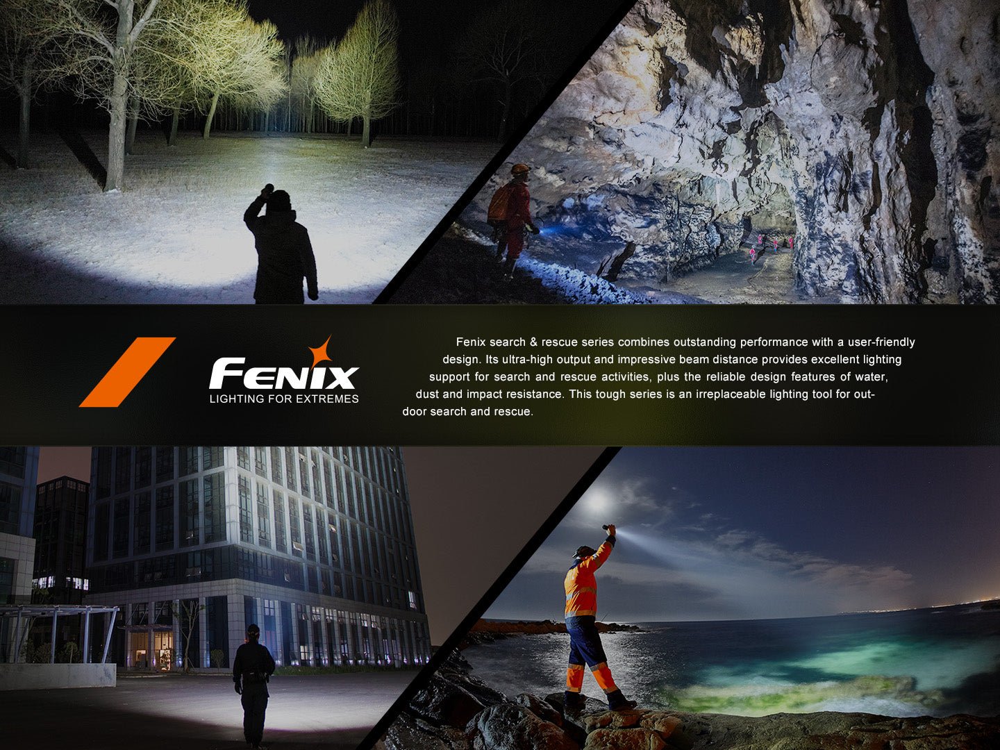 Fenix LR60R Rotary Switch Rechargeable Searchlight - 21000 Lumens - Energize Trek