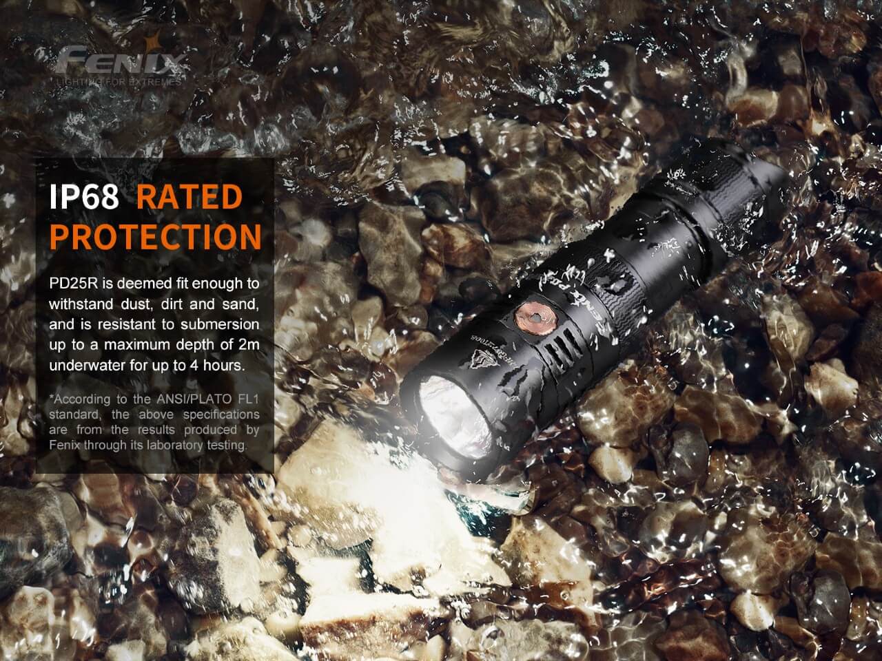 Fenix PD25R Rechargeable LED Flashlight - Energize Trek