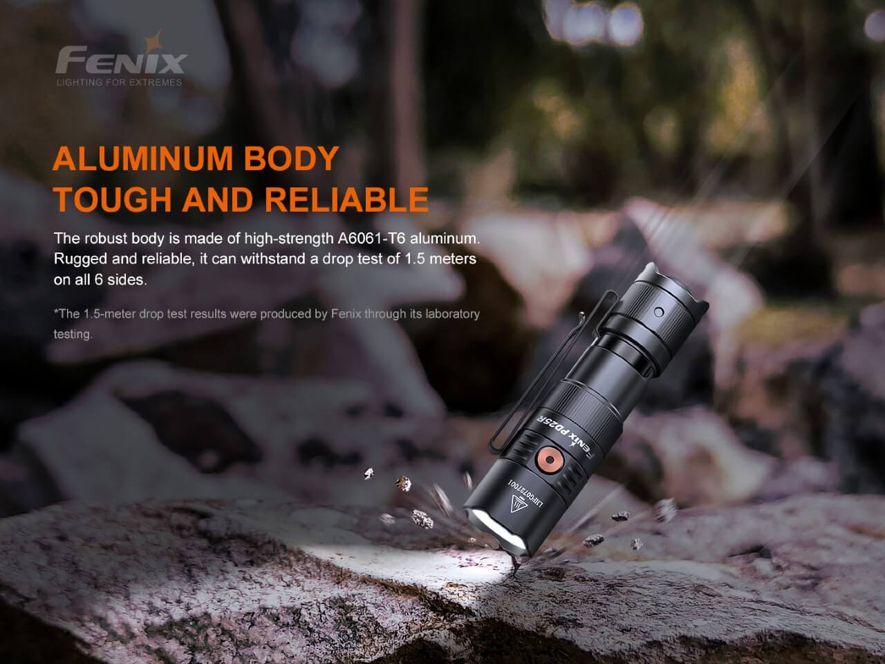 Fenix PD25R Rechargeable LED Flashlight - Energize Trek