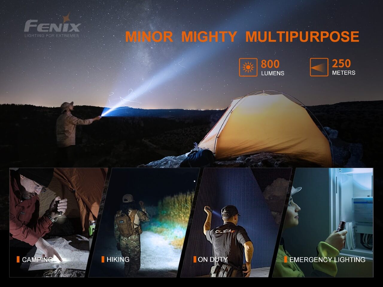 Fenix PD25R Rechargeable LED Flashlight - Energize Trek