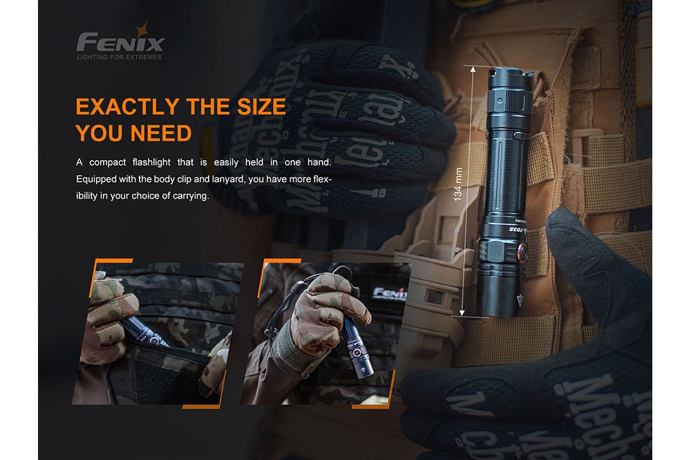 Fenix PD35 V3.0 Everyday Carry Flashlight - 1700 Lumens - Energize Trek