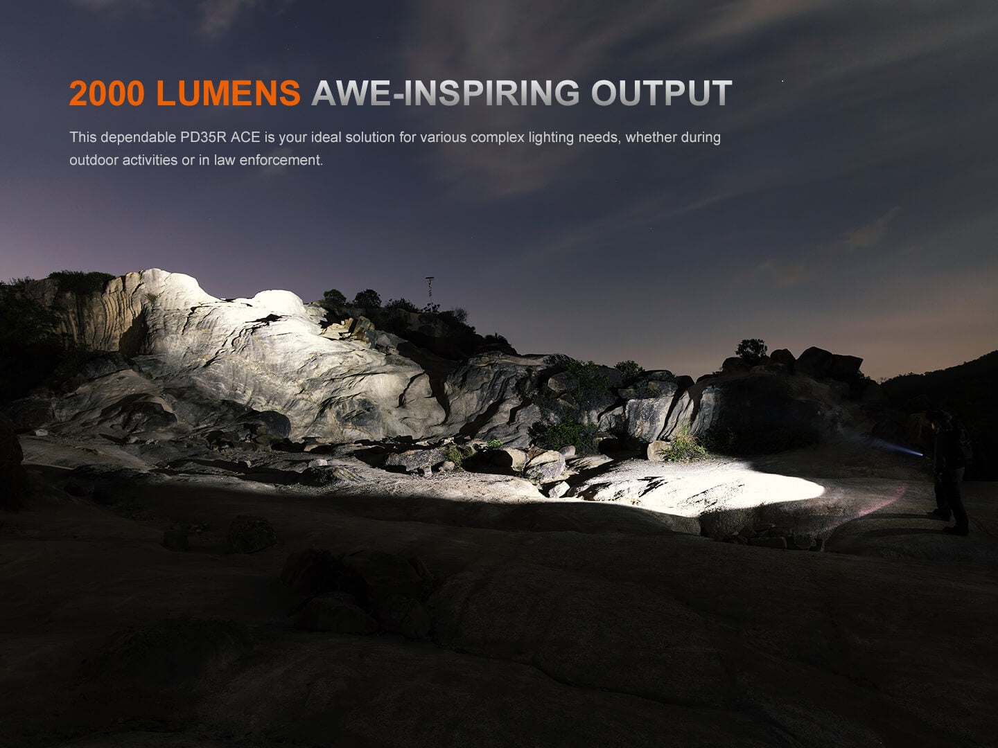 Fenix PD35R ACE Multi-mode Tactical Flashlight - Energize Trek