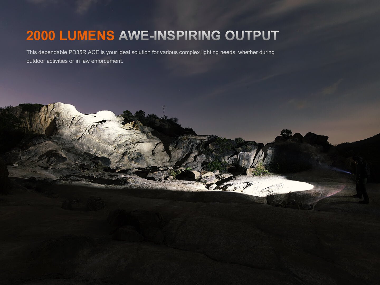 Fenix PD35R ACE Multi-mode Tactical Flashlight - Energize Trek