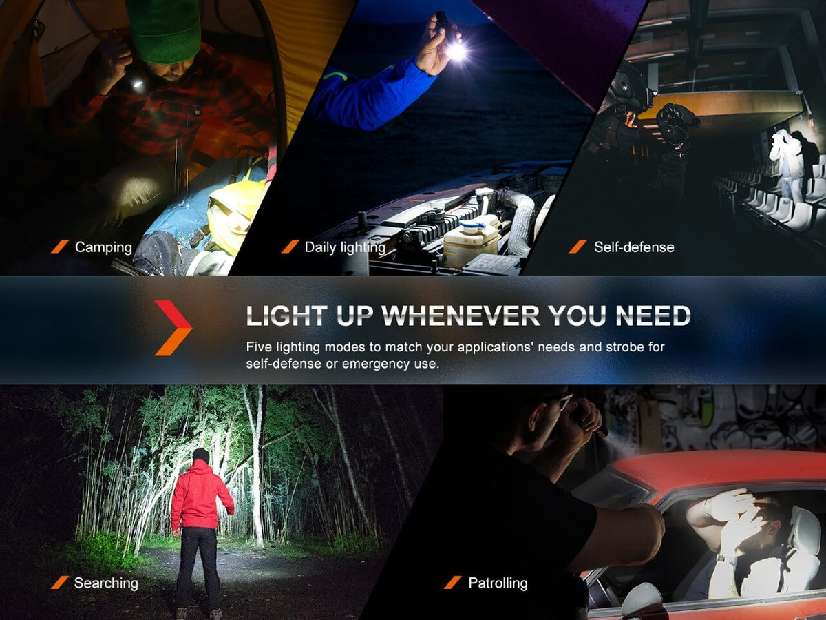 Fenix PD35R Compact Rechargeable Tactical Flashlight - Energize Trek