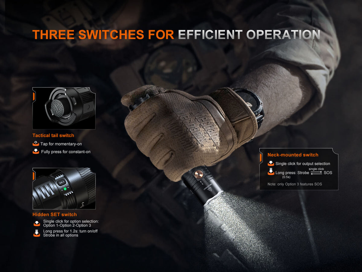 Fenix PD36R ACE Customizable Multi-Mode Flashlight - Energize Trek